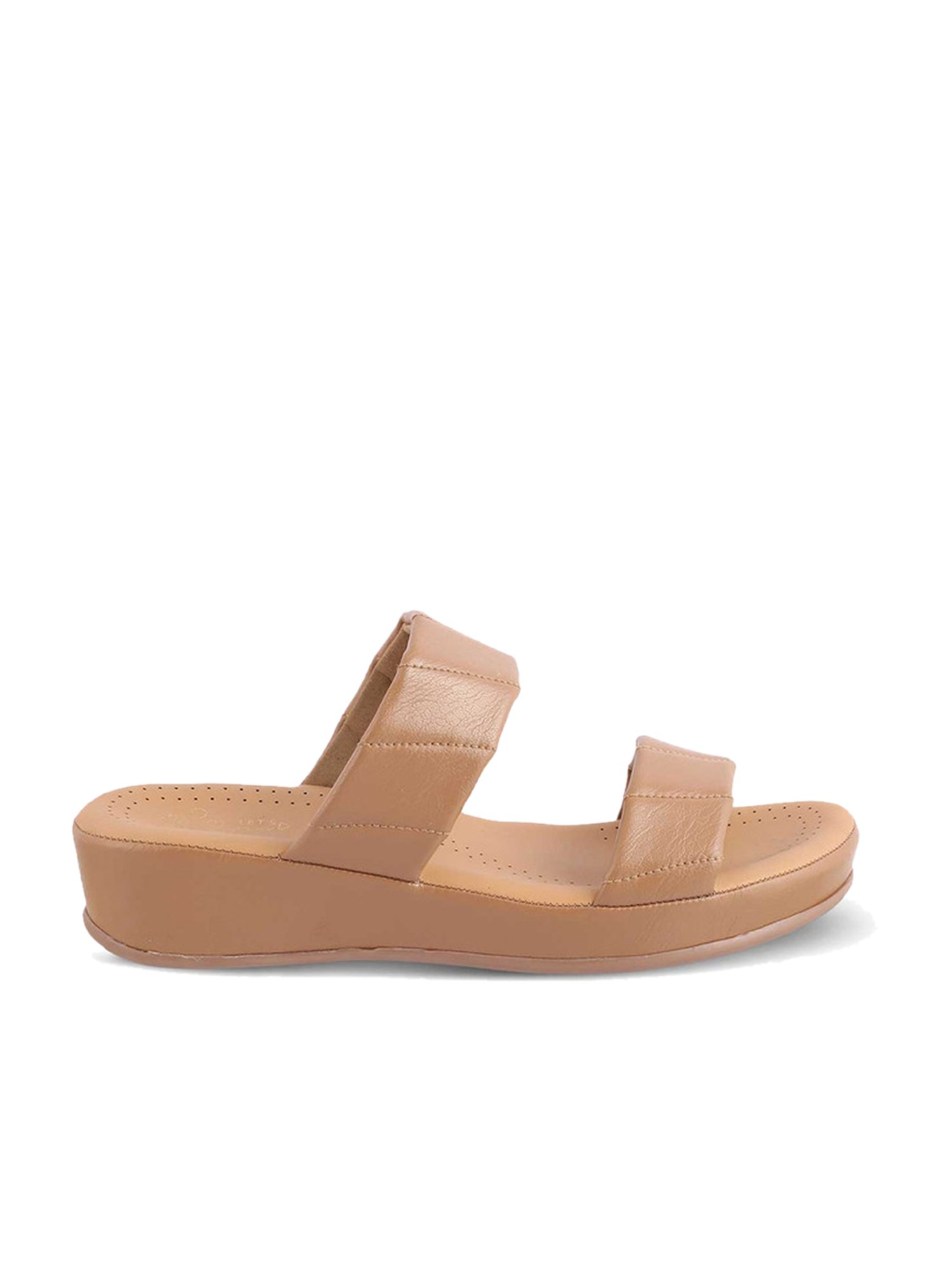 Tresmode Women's Camel Casual Wedges