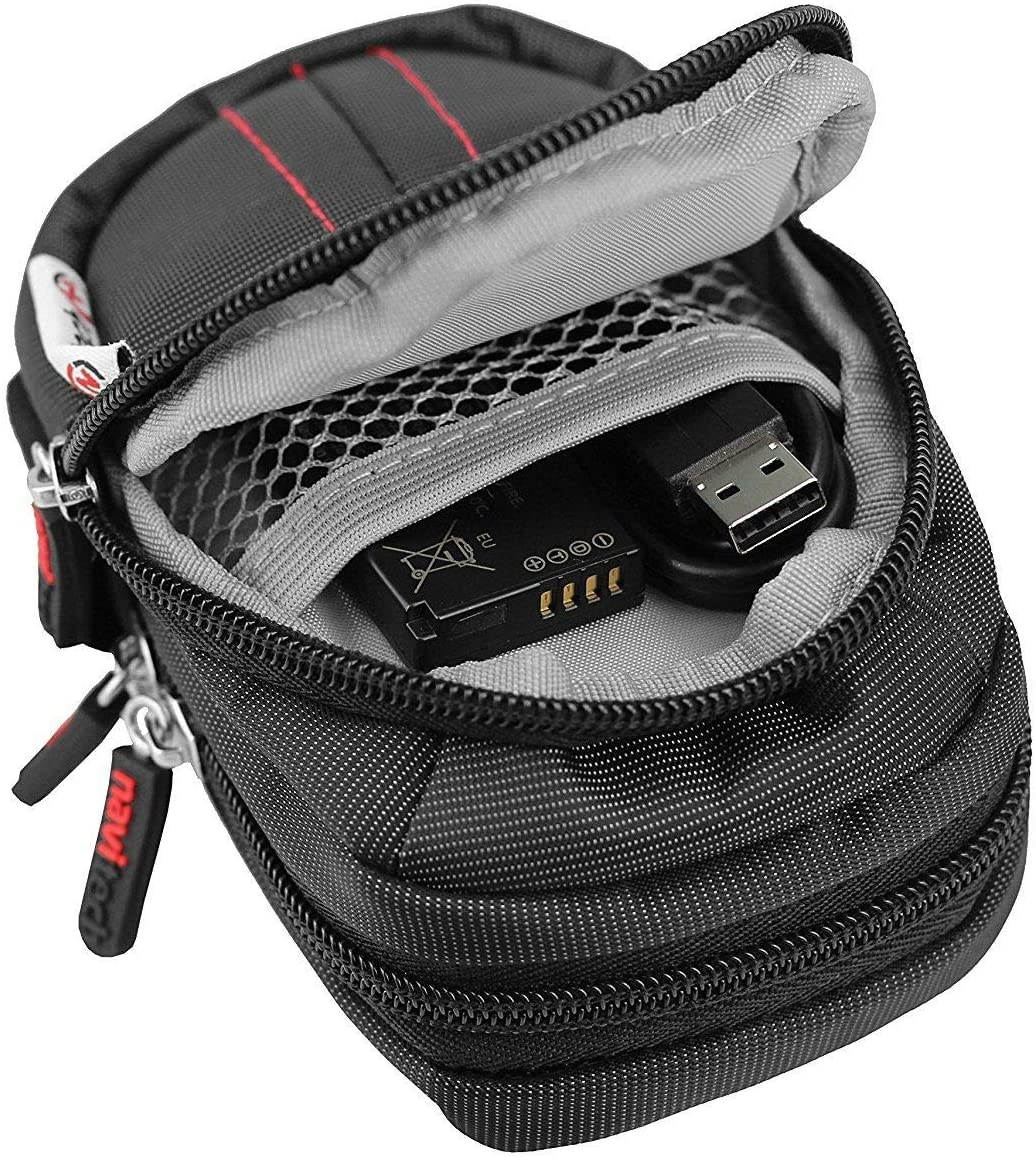 Navitech Black Water Resistant GPS/Satelitte Navigation System Case Cover Compatible with The Garmin Varia RTL510 (with Belt and Shoulder Strap)