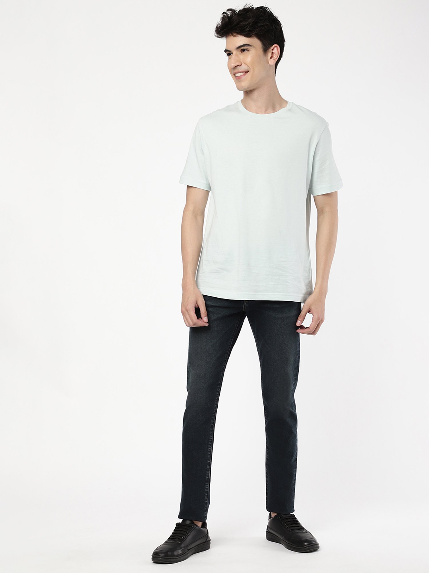 Passion Dark Blue Slim Fit Lightly Washed Jeans