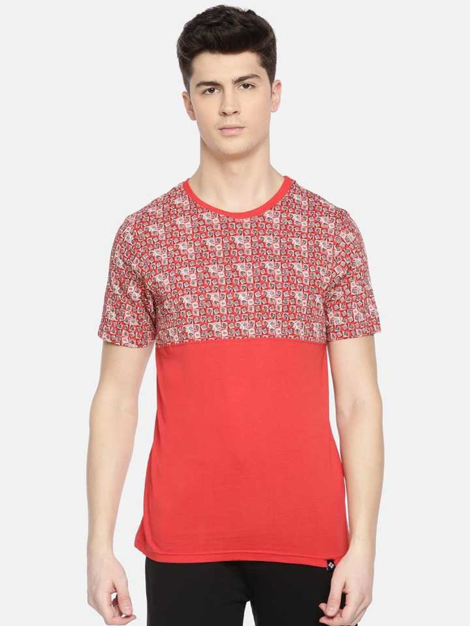 Dollar Red Regular Fit Printed T-Shirt