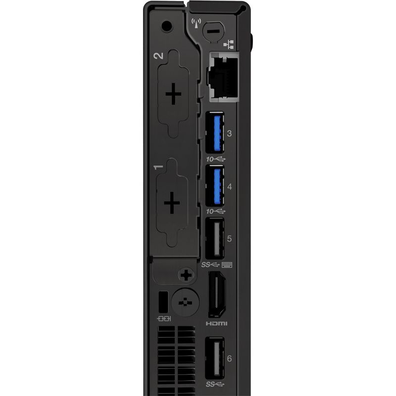 Lenovo ThinkCentre M720q 10T7003HUS Desktop Computer - Core i3 i3-8100T - 8 GB RAM - 128 GB SSD - Tiny - Windows 10 Pro 64-bit - English (US) Keyboard