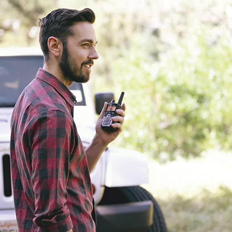 XTALKER T290VP4 36 Channel GMRS TwoWay Radio Extended Range Walkie Talkies 121 Privacy Codes NOAA Weather Scan + Alert Pair Pack BlackSilver