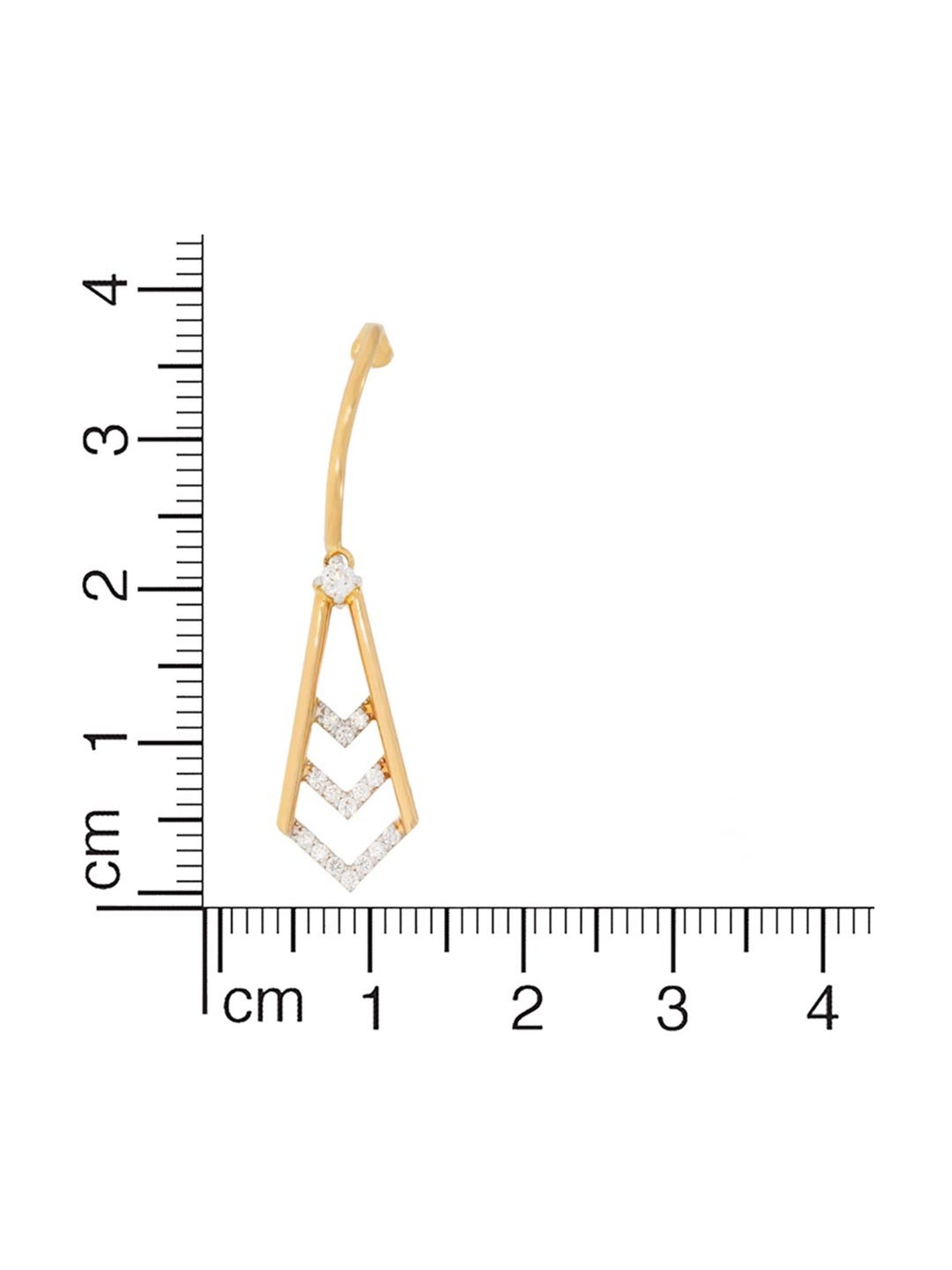 Waman Hari Pethe Jewellers 18k Gold & Diamond Earrings for Women