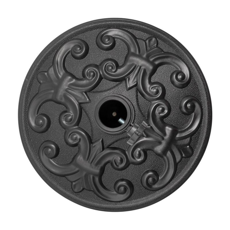28.83lbs Patio Market Umbrella Circular Base Holder Filled with Concrete/Cement - Crestlive Products