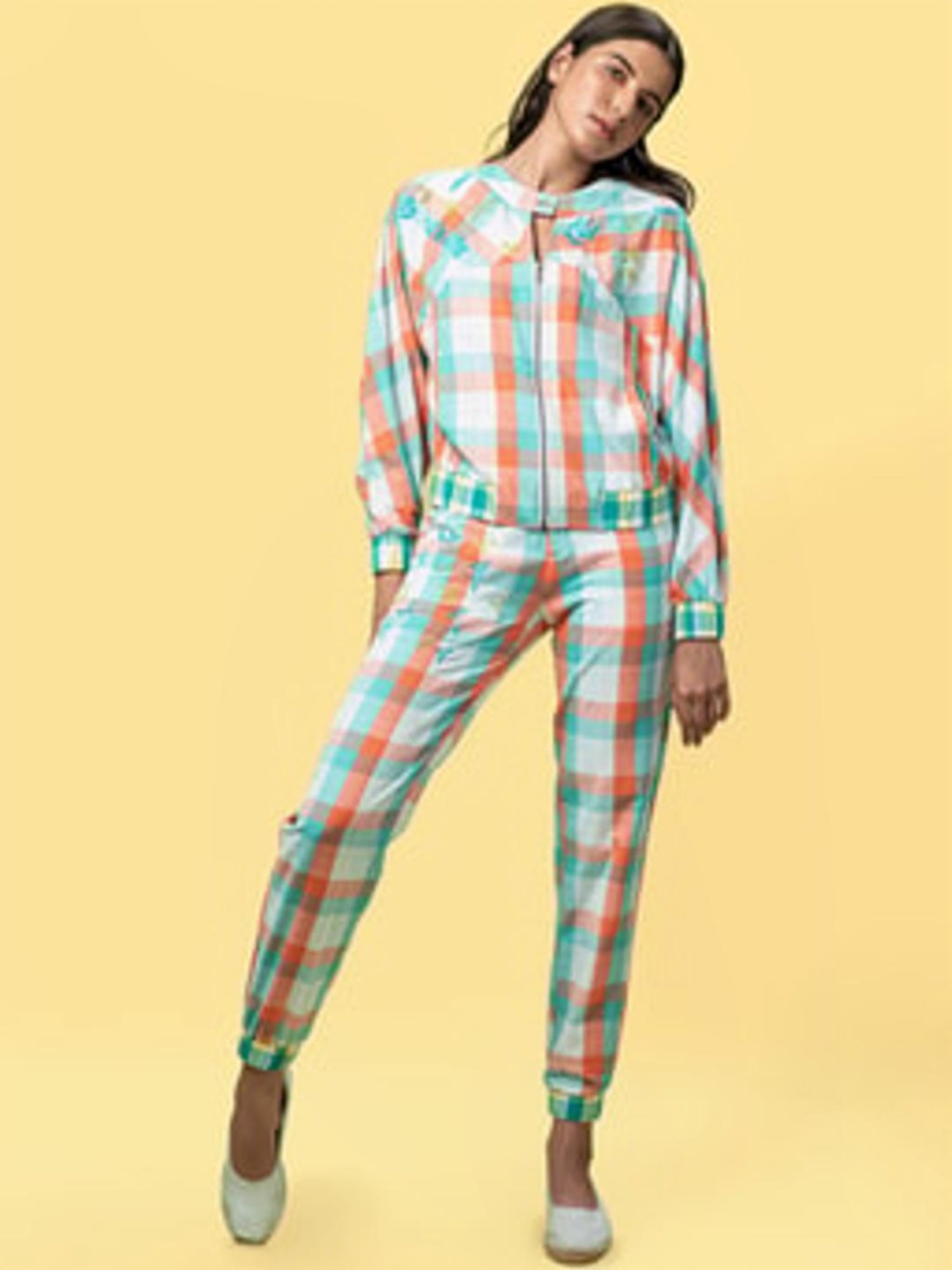 Anushe Pirani Orange Of Myriad Minds Jogger Pants