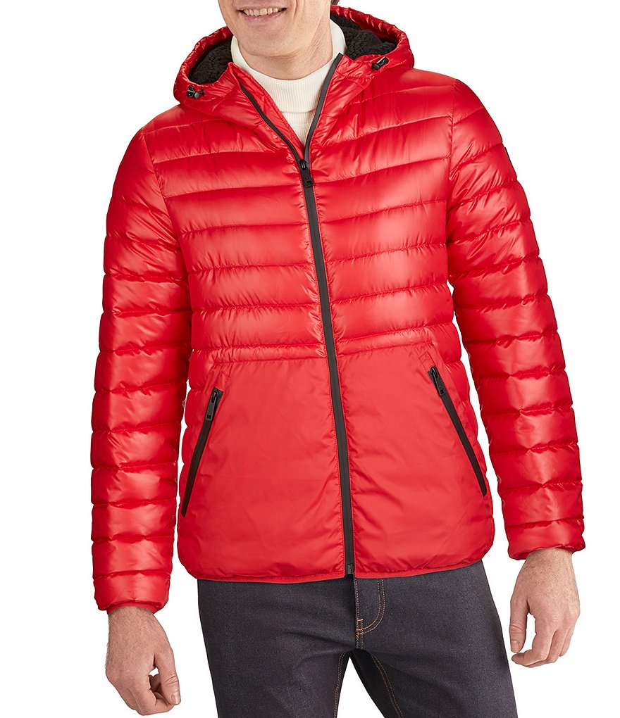 Kenneth Cole New York Long-Sleeve Quilted Midweight Hooded Puffer Jacket