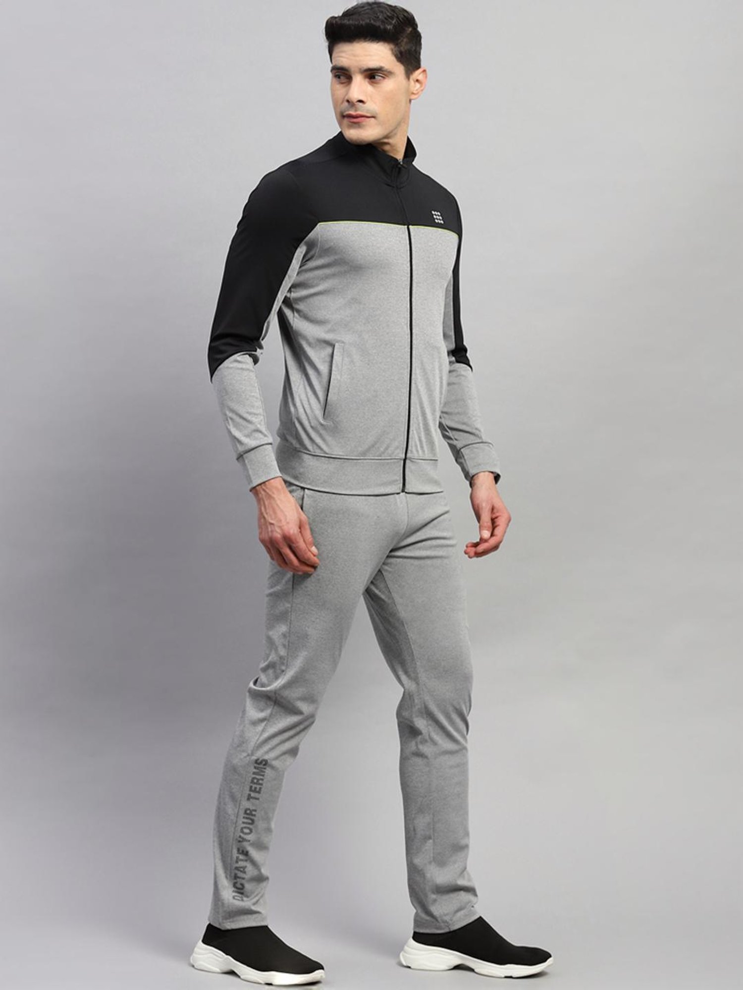 Rock.it Grey Melange Regular Fit Tracksuit