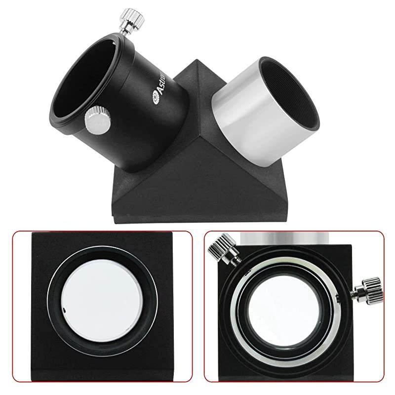 125quot 90Degree Diagonal Mirror More Comfortable Viewing Orientation as You Observe from Above Filter Thread for Any 125quot Filter and Accepts Standard 125quot eyepieces