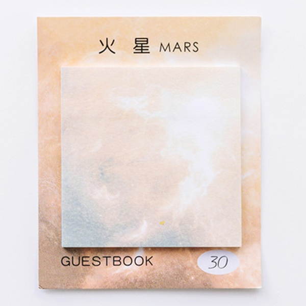 Cute Kawaii Planets Creative Memo Pad Sticky Notes Memo Notebook Office School Supplies 006