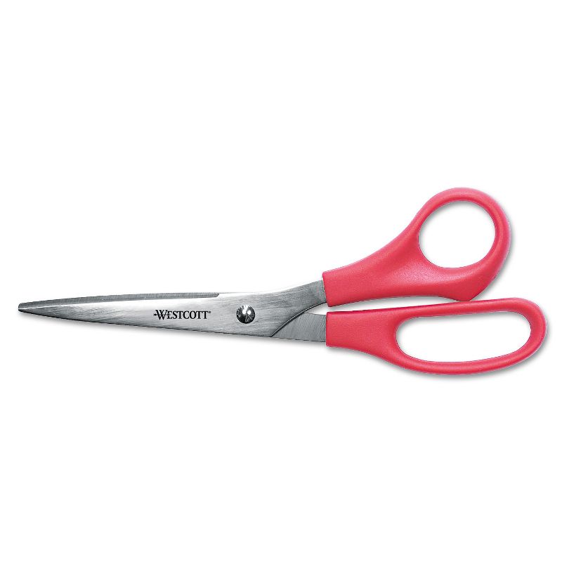Westcott Value Line Stainless Steel Shears 8" Long Red 40618