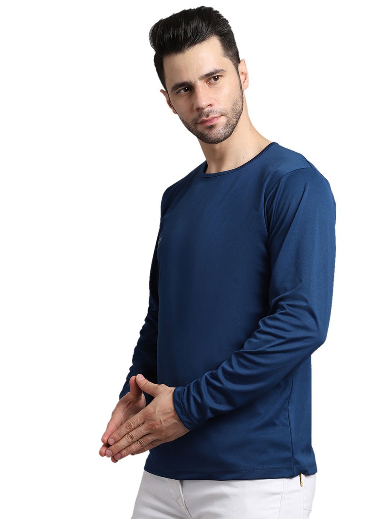 Vimal Jonney Navy Regular Fit T-Shirt