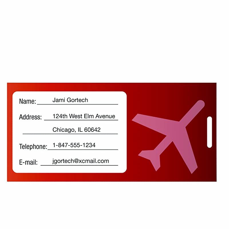 Laminating Pouches, Thermal, Luggage Tag with Loop 2 1/2"(H) x 4 1/4"(W) Size, 5 Mil, 50/Pack (52034)