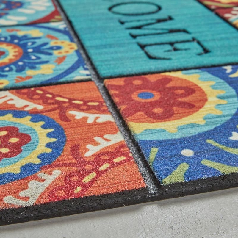 1'6"x2'6" Doorscapes Mat Welcome Exotic Tiles - Mohawk