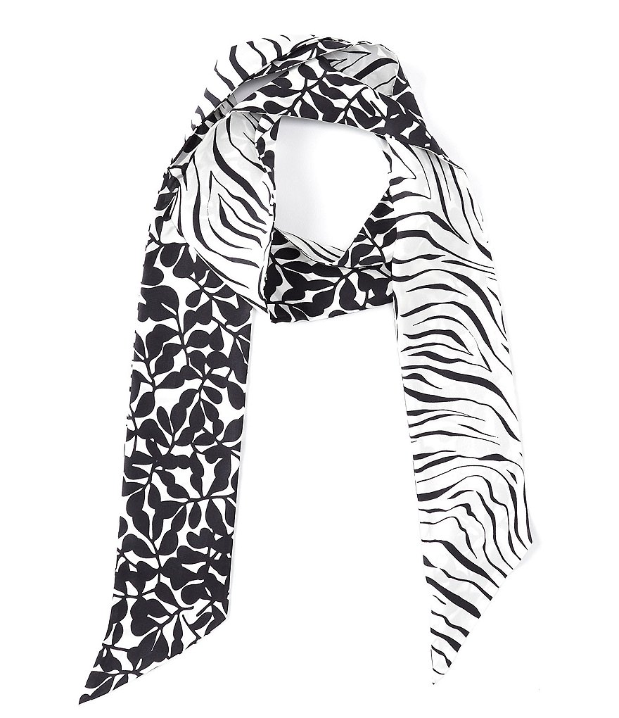 Echo Zebra Vines Silk Flippy Scarf