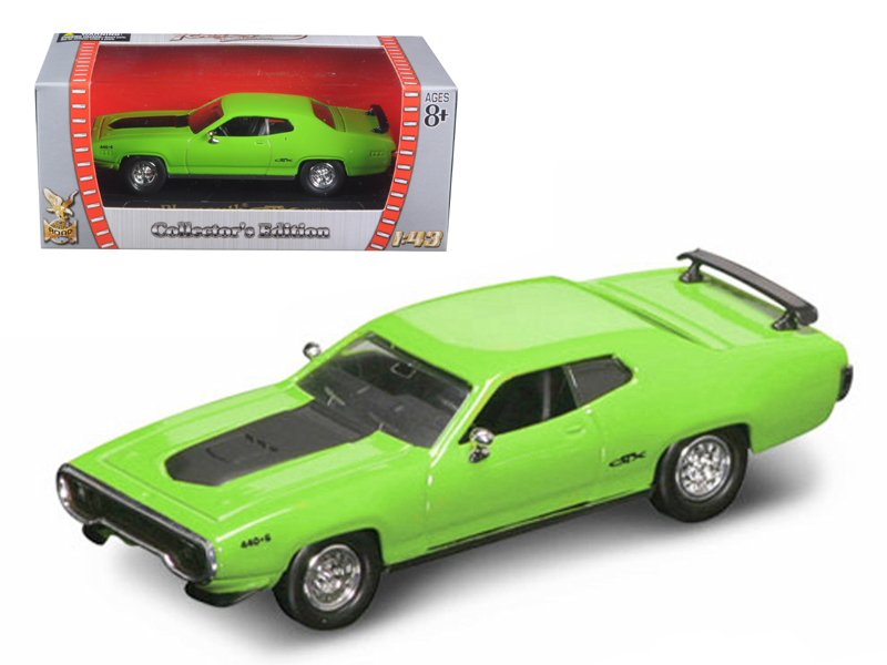1971 Plymouth Barracuda Tahitian Walnut Metallic and White with White Vinyl Top Limited Edition to 258 pieces Worldwide 1/18 Diecast Model Car by ACME