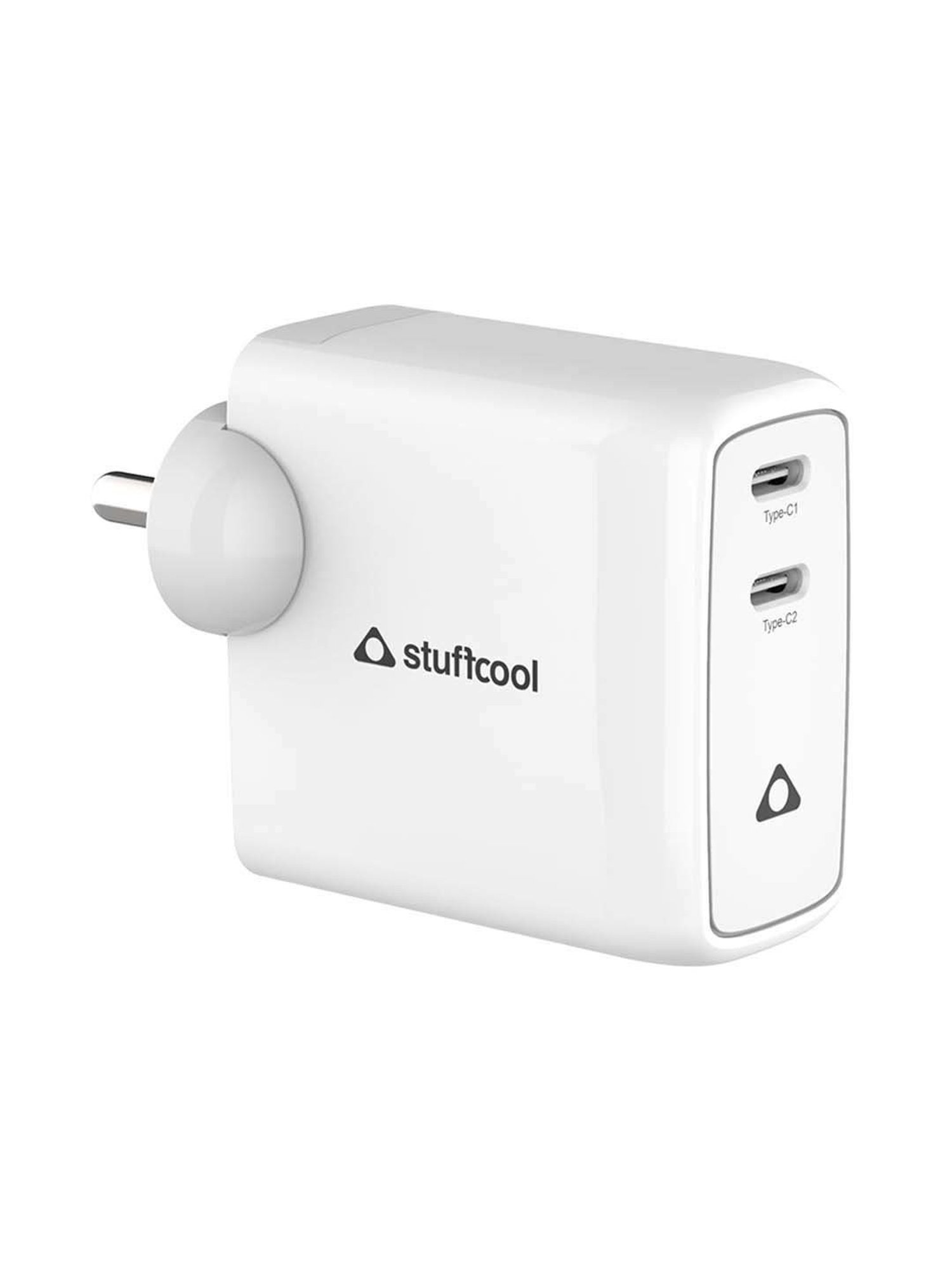 Stuffcool WCNEO45-WHT 45W Dual Type C Wall Charger (White)