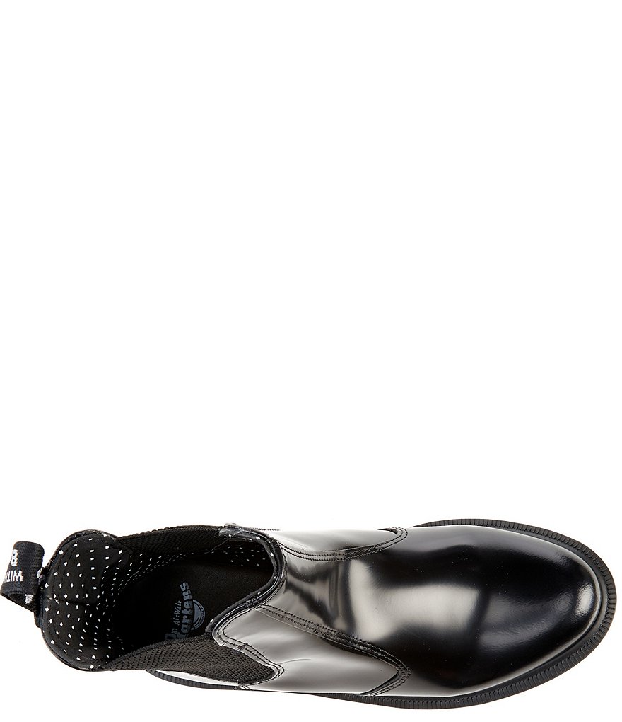 Dr. Martens Women's Flora Polished Leather Chelsea Boots