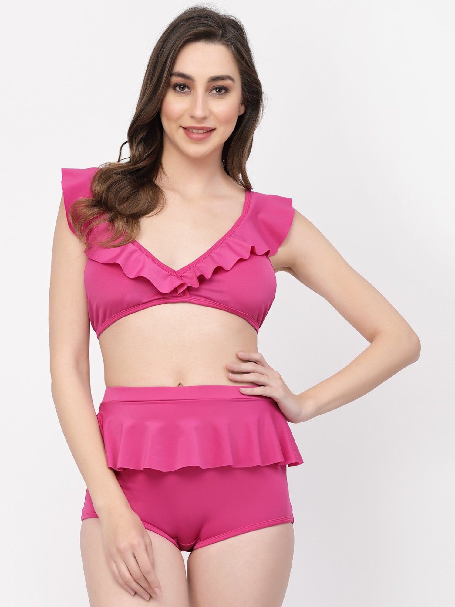 Cukoo Pink Plain Swimwear
