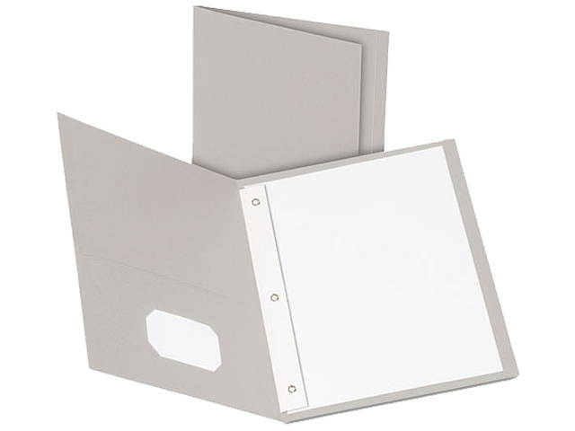 Oxford Folder,2 Pckt/Fstnr,25,Gy 57705