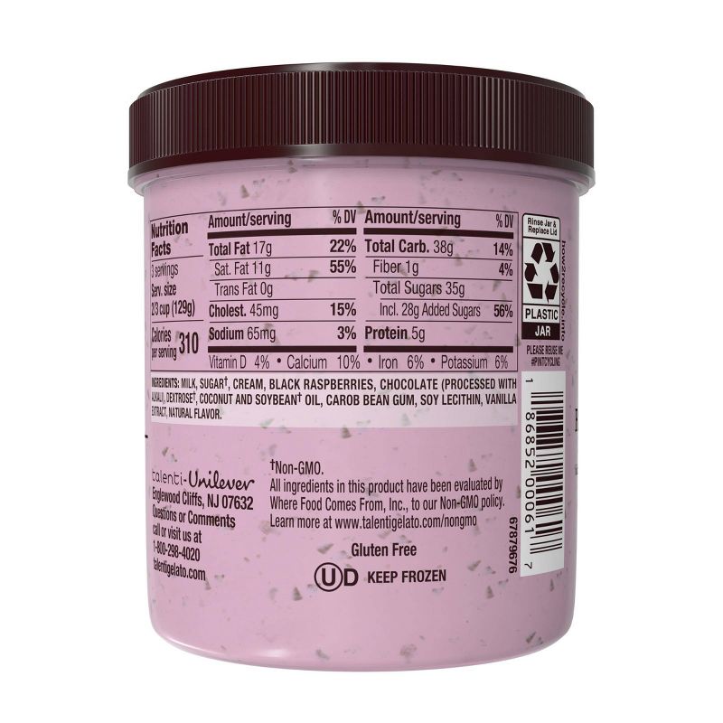 Talenti Black Raspberry Chocolate Chip Gelato - 16oz