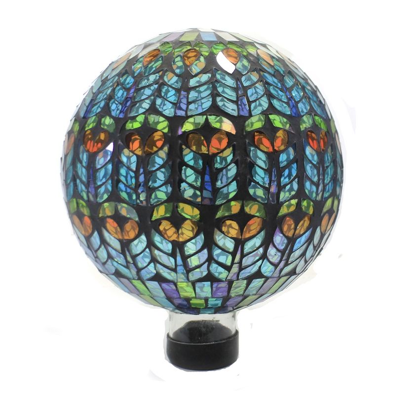 Home & Garden 11.5" Mediterrano Mosaic Globe Gazing Ball Yard Decor Echo Valley  -  Outdoor Sculptures And Statues