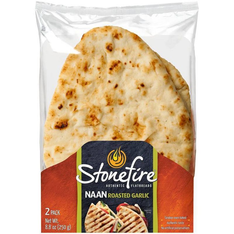StonefireRoasted Garlic Naan Bread - 8.8oz/2ct