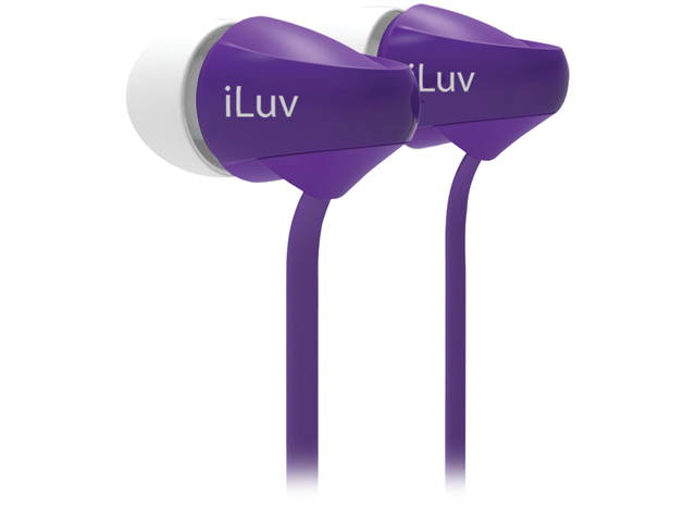 iLuv Purple ILVPEPPERMINPU Peppermintbk Peppermint Stereo Earbuds