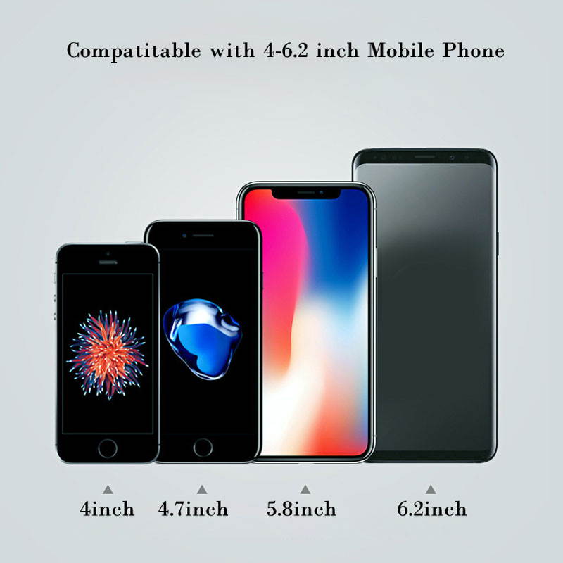 Auto Car Rotation Metal Bracket Non-slip Scratch-proof for 4-6.2 Inch Mobile Phone