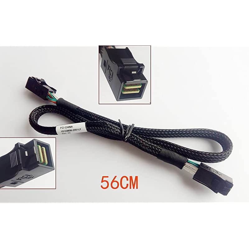 Mini SAS SFF-8643 to Mini SAS SFF-8643 Mini SAS Cable, 1.8 FT / 56 cm