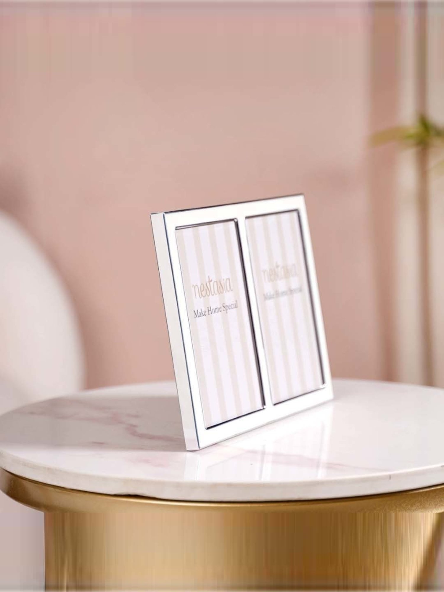 Nestasia Double Collage Photo Frame 8 Inches x 6.5 Inches White