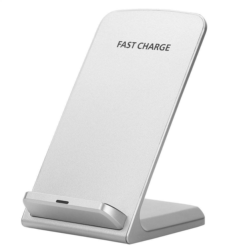 10W QI Fast Wireless Charger Power Cellphone Bracket Phone Holder Stand White