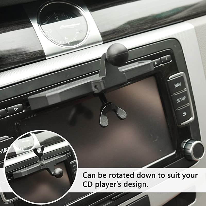 CD GPS Mount Car Holder for Garmin Nuvi Dezl Drivesmart DriveLuxe Series 3.5-7 inch GPS, Satnav CD Slot Dash Mounts, Sat Nav CD Player Holder, CD Tray GPS Mount