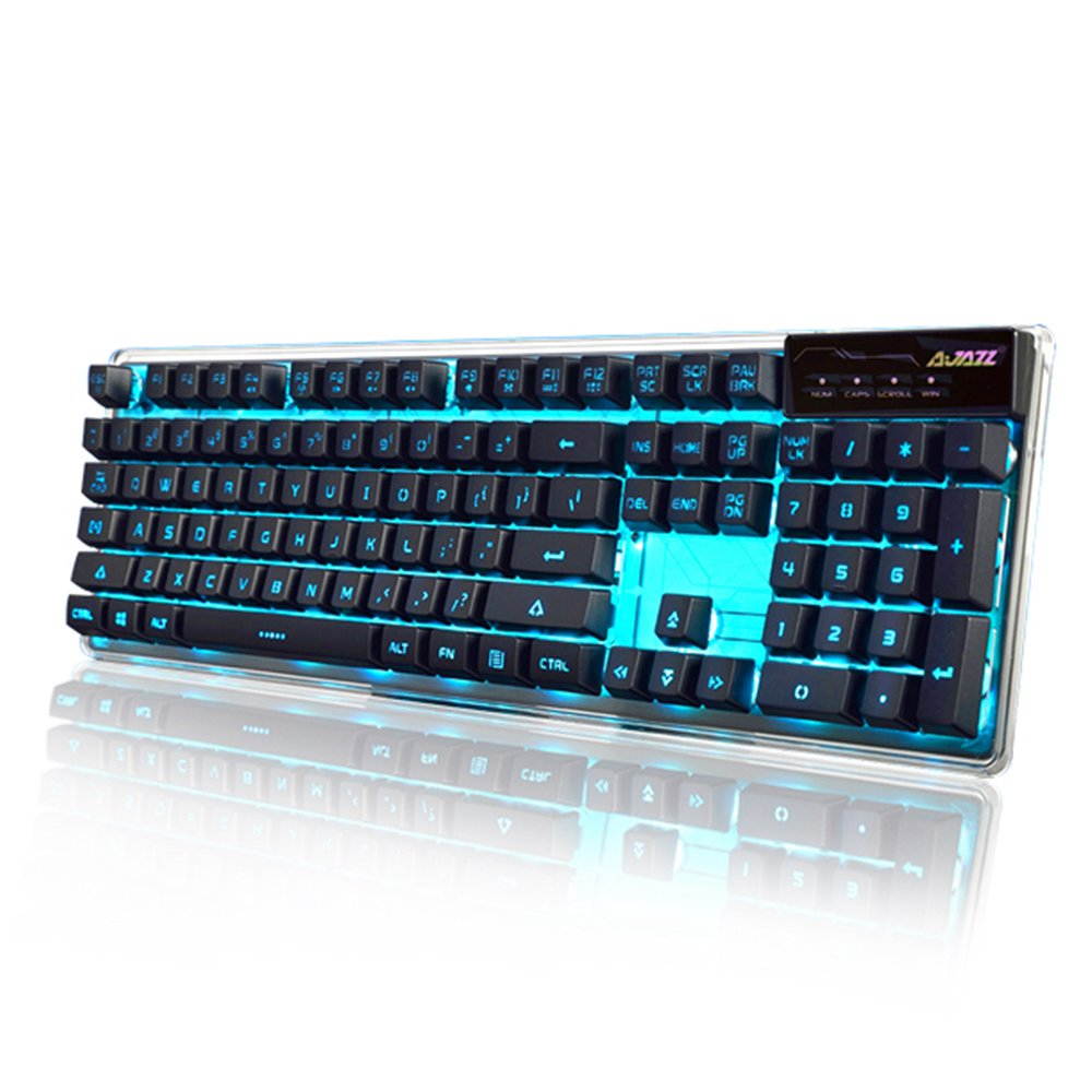Original Ajazz AK6 Wired Membrane Keyboards With 3/7 Colorful Backlights With 19-keys Anti-ghosting Double-shot Molding Design