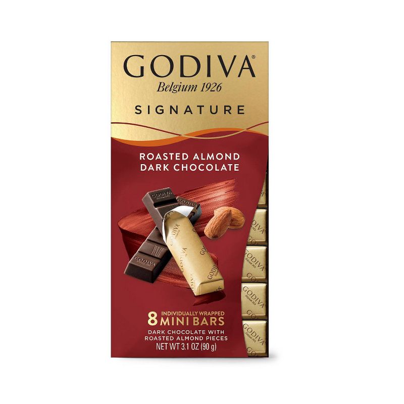 Godiva Roasted Almond Dark Bar - 3.1oz
