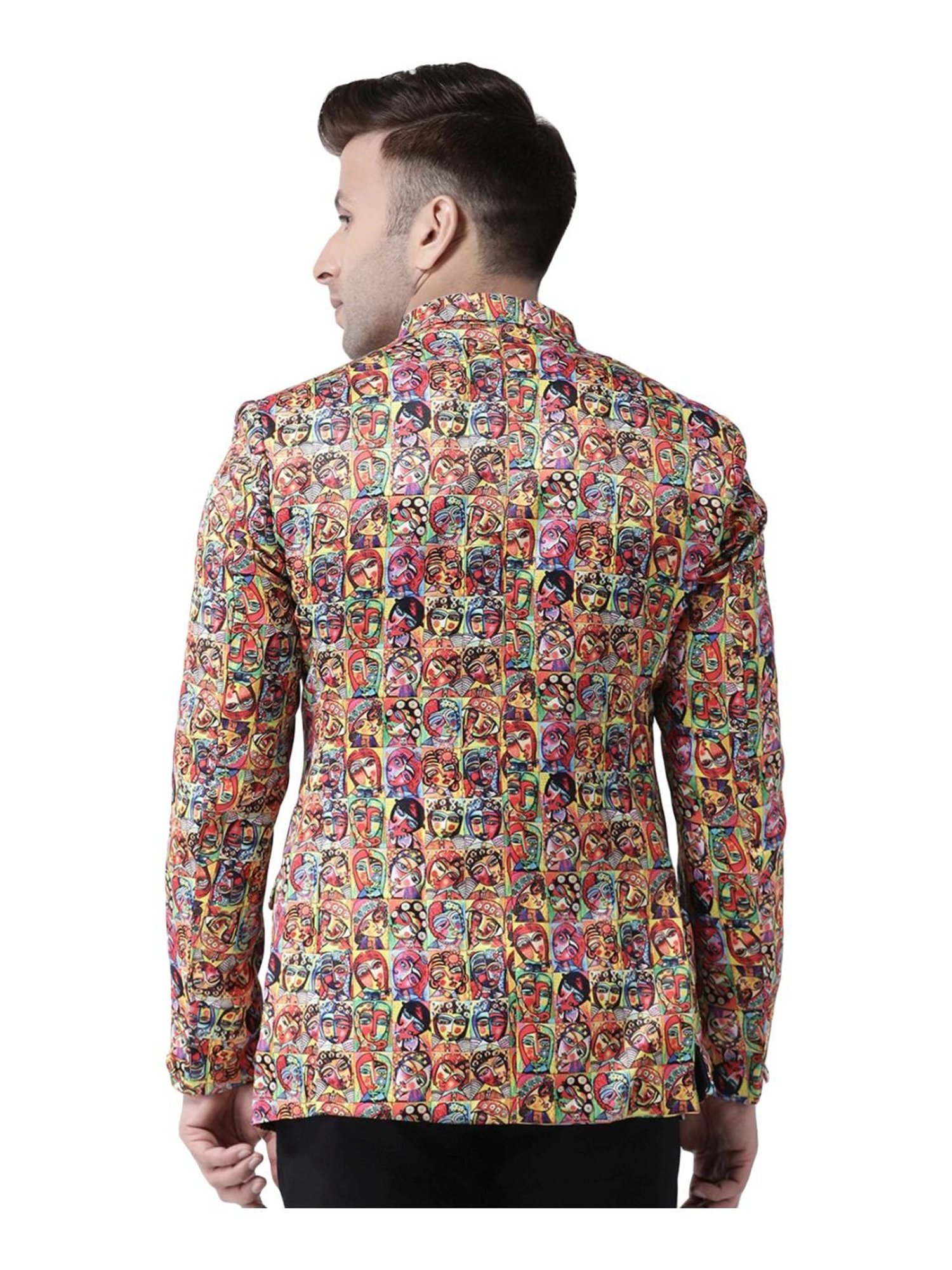 Hang Up Multicolor Regular Fit Printed Blazer