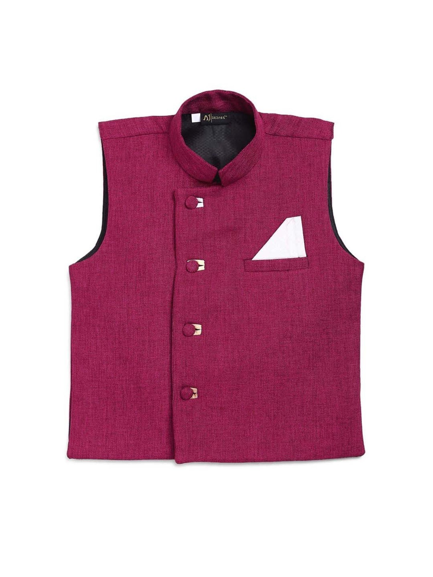 AJ Dezines Kids Lilac Regular Fit Waistcoat