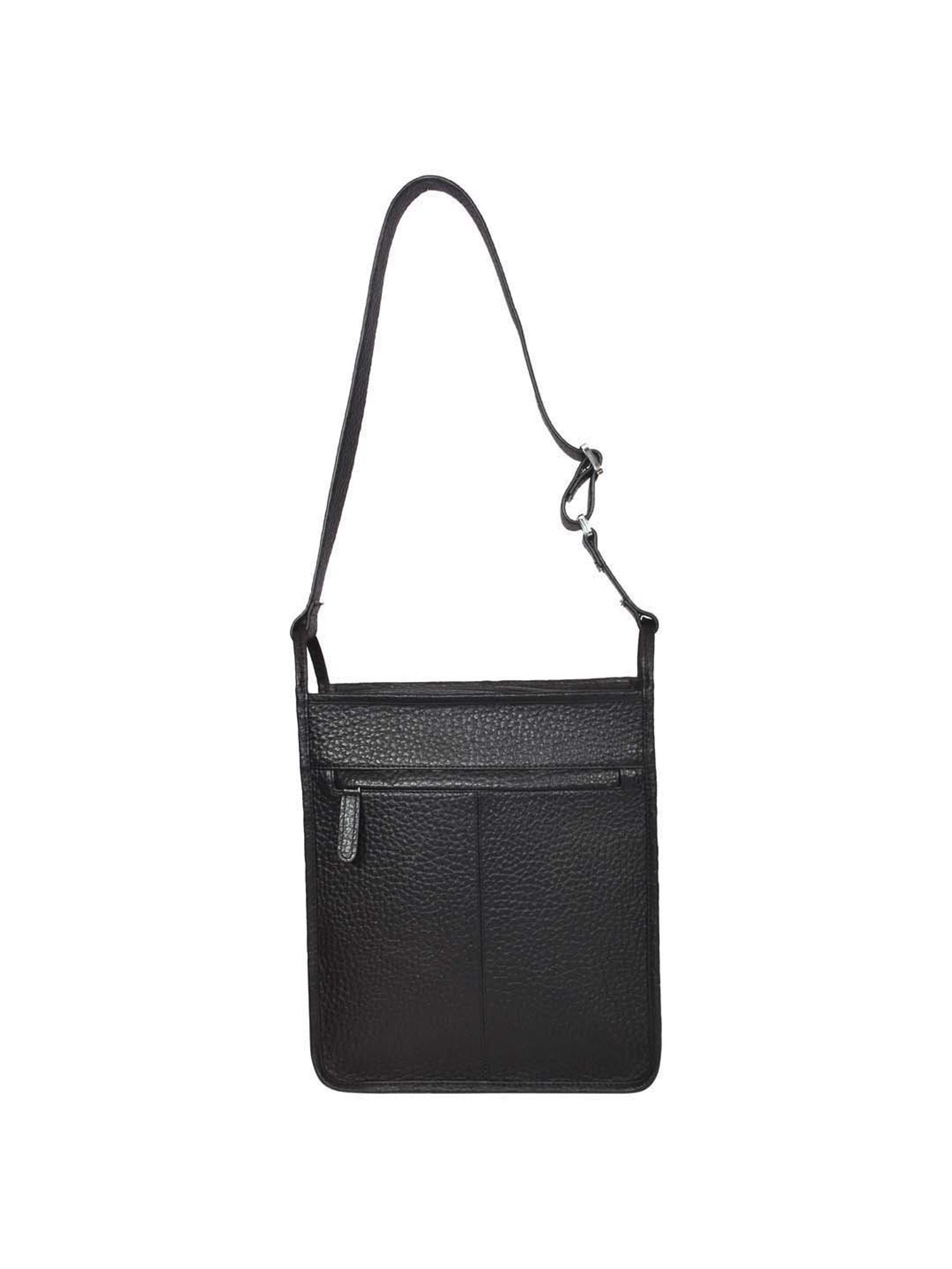 SASSORA Black Solid Medium Sling Handbag