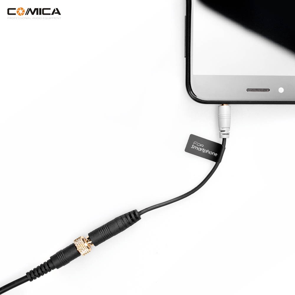 CoMica Female 3.5mm Audio Cable Converter Microphone Cable Adapter for Iphone/Ipad/Samsung/Huawei Smartphone TRS TRRS Adapter (1pcs)