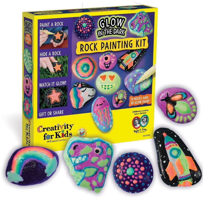 Creativity for Kids Glow in the Dark Rock Painting Kit