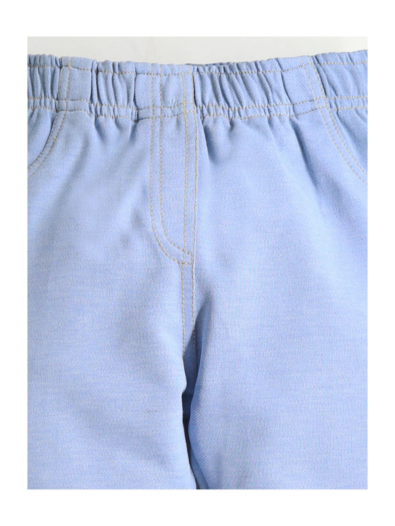 Cherry Crumble By Nitt Hyman Girls Blue Solid Jeggings