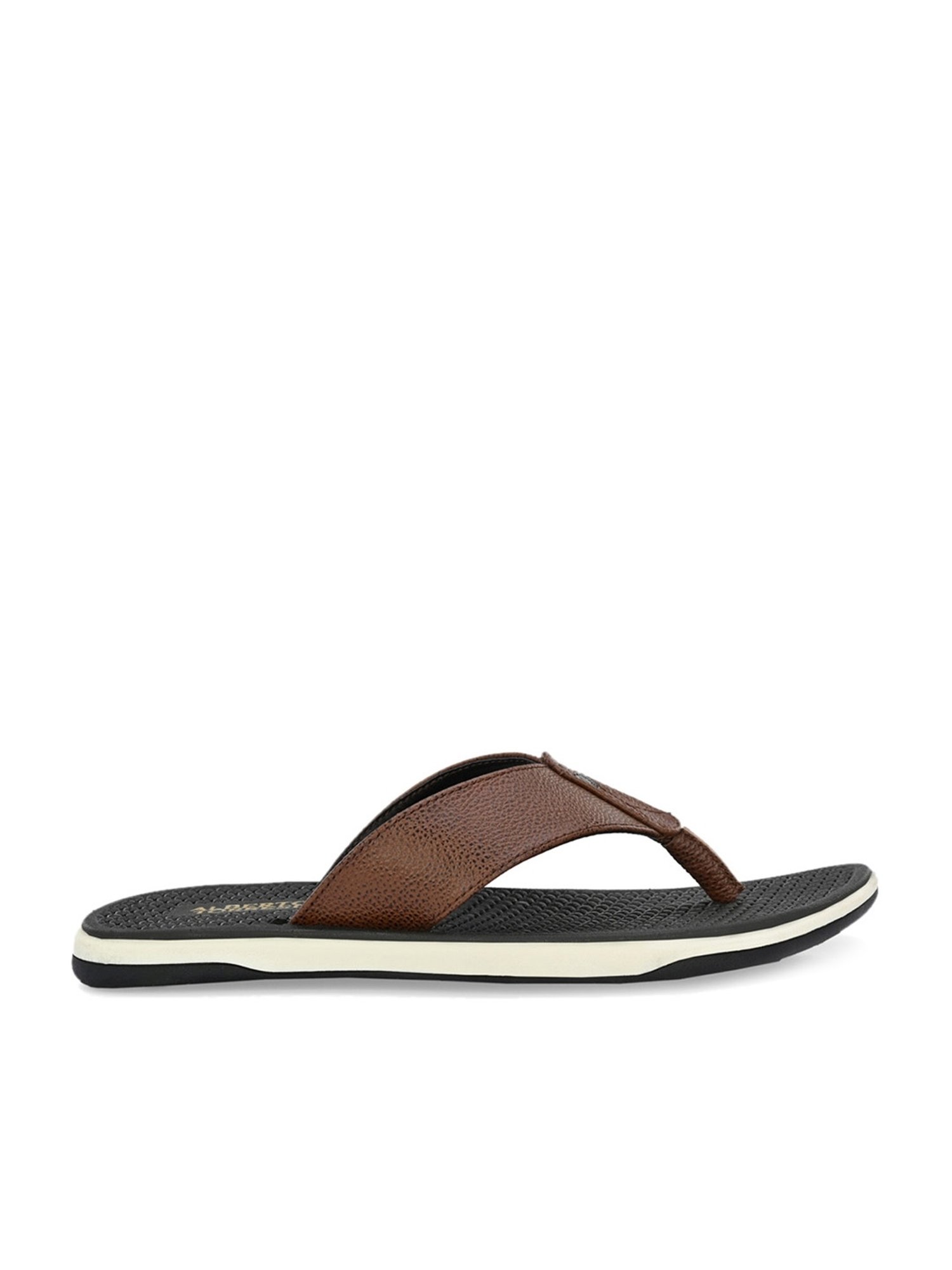 Alberto Torresi Men's Brown Thong Sandals
