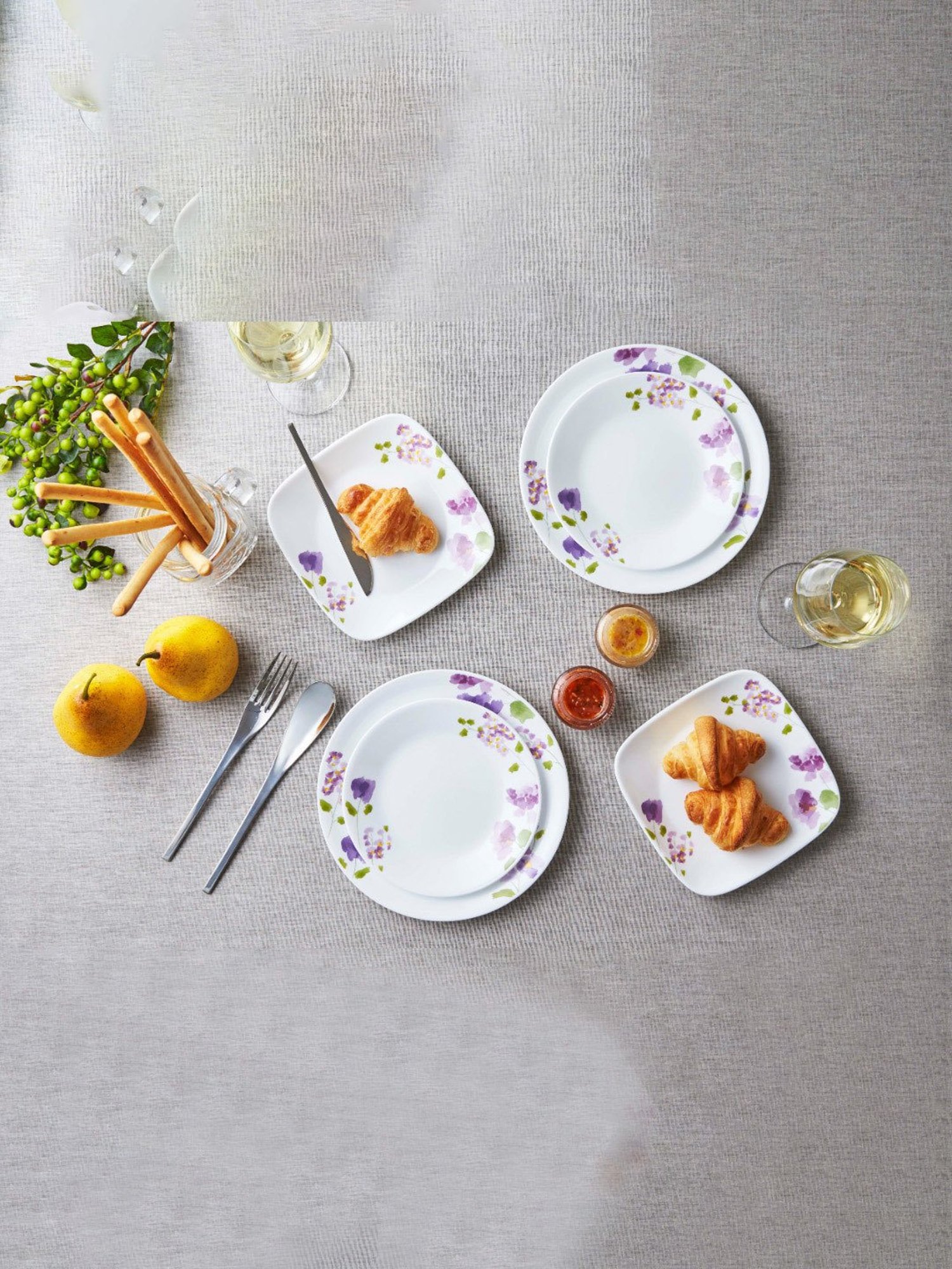 Corelle Asia Violet Mist 532ml Soup Bowl Pack of 3