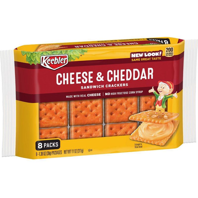 Keebler Cheese & Cheddar Sandwich Crackers 8ct / 1.37oz
