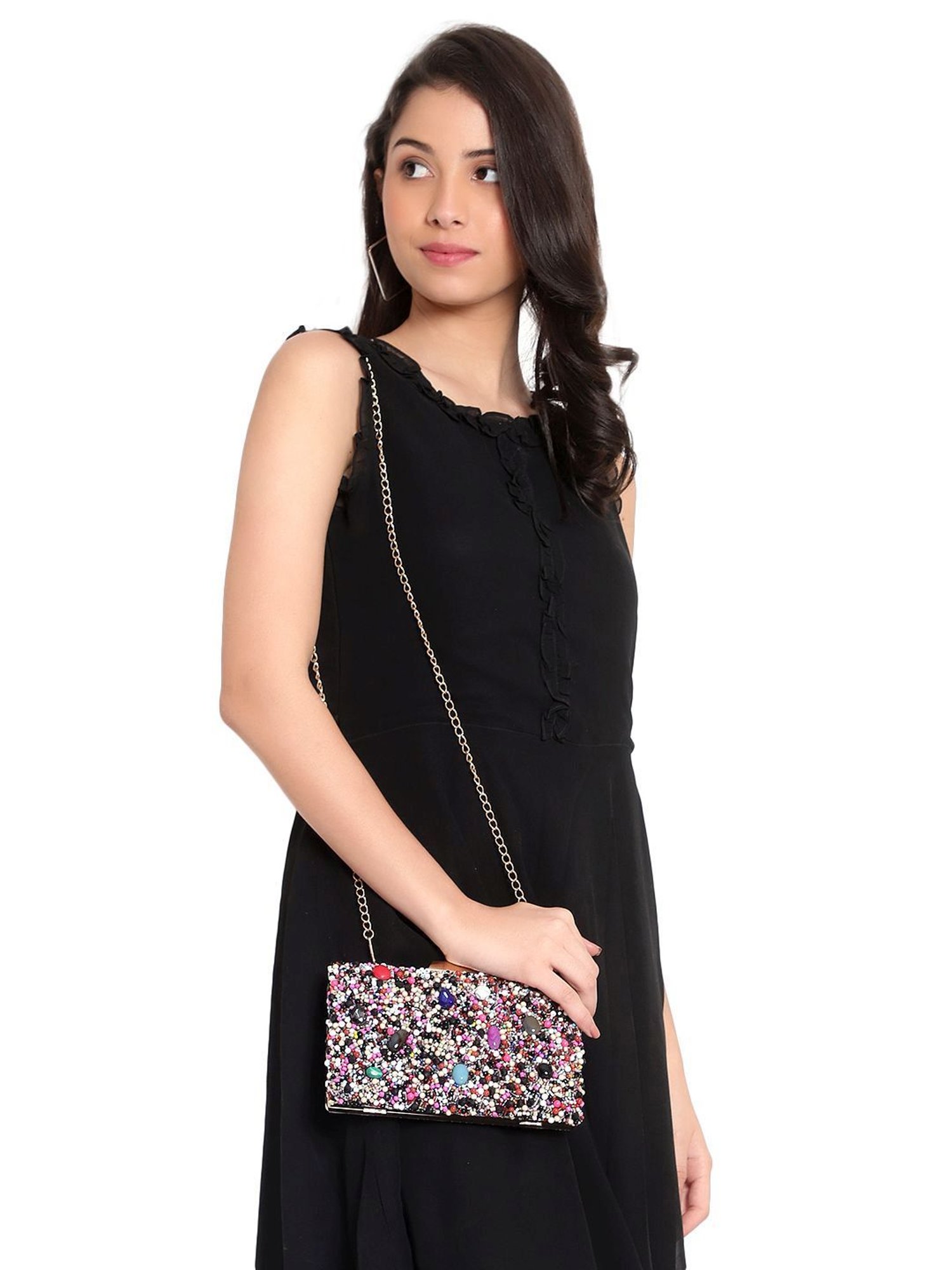 Spice Art Purple Clutch