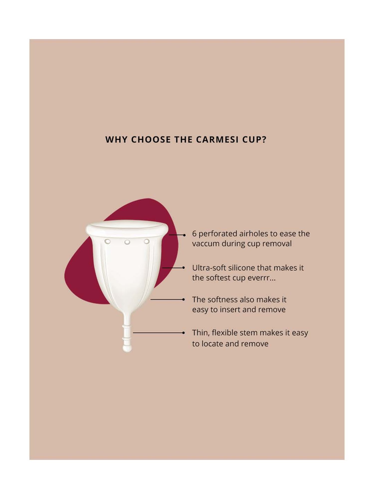 Namyaa Ultra Soft Medium Reusable Menstrual Cup - 50 gm