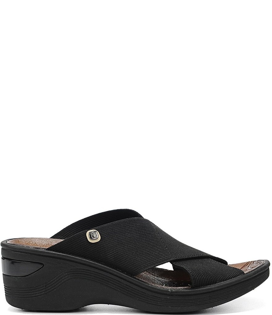 Bzees Desire Washable Stretch Wedge Sandals