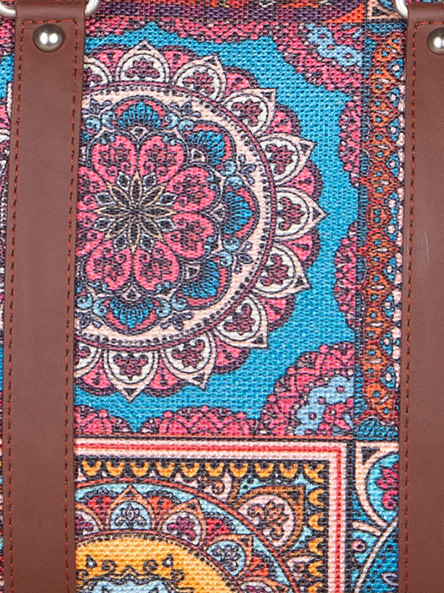 ZOUK Multicolor Printed Medium Handbag