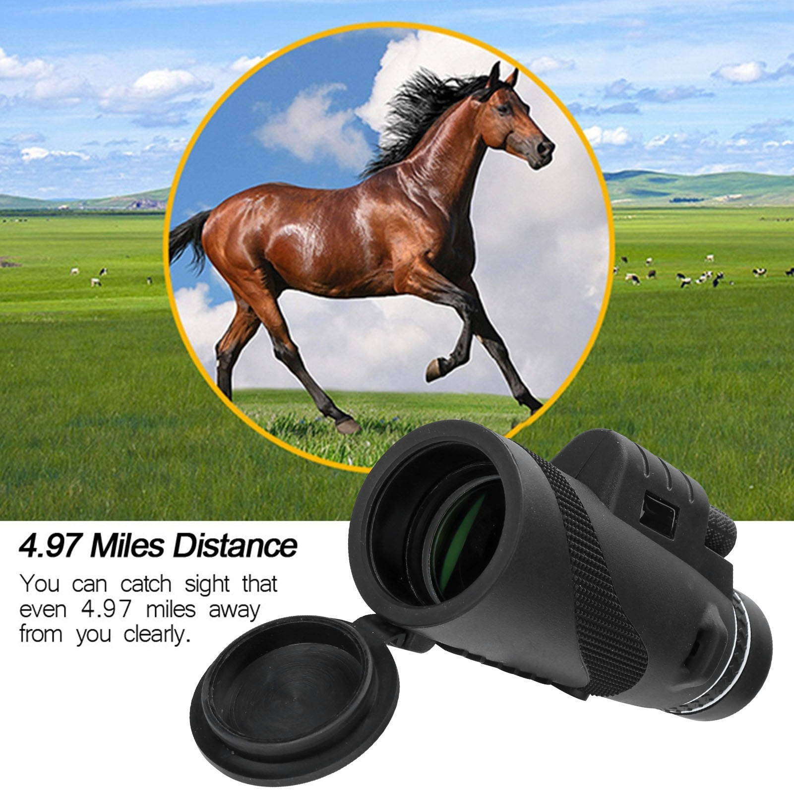 50X 60mm Mobile Phone Telescope Waterproof Optical Glasses Monocular Telephone Camera Lens