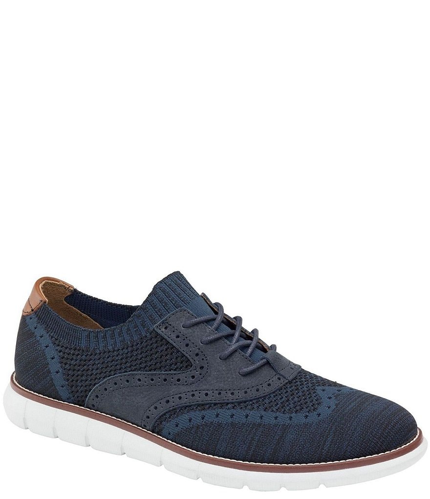 Johnston & Murphy Men's Holden Knit Fabric Wingtip Shoes
