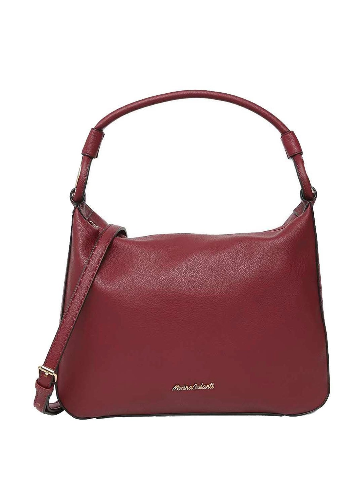 Marina Galanti Red Solid Medium Hobo Handbag